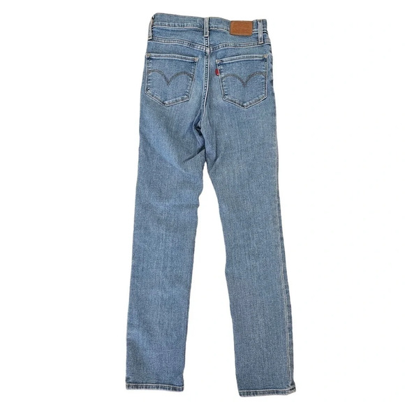 Levi’s 724 high rise straight jeans Los Angeles Swag medium wash size 24 - Picture 3 of 15
